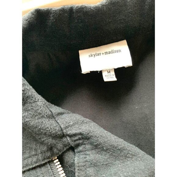 Skyler + Madison  Linen coat-dress full front zip 36Ch 38H 31Long - Picture 6 of 8